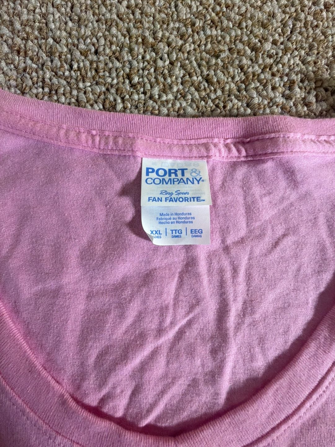 Port & Company Sewing Machines T-Shirt Size XXL Pink Graphic Tee 4