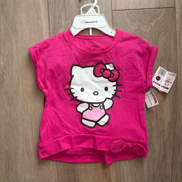 Hello Kitty 2-Piece T-Shirt And Leggings Set Size 5/6 Pink