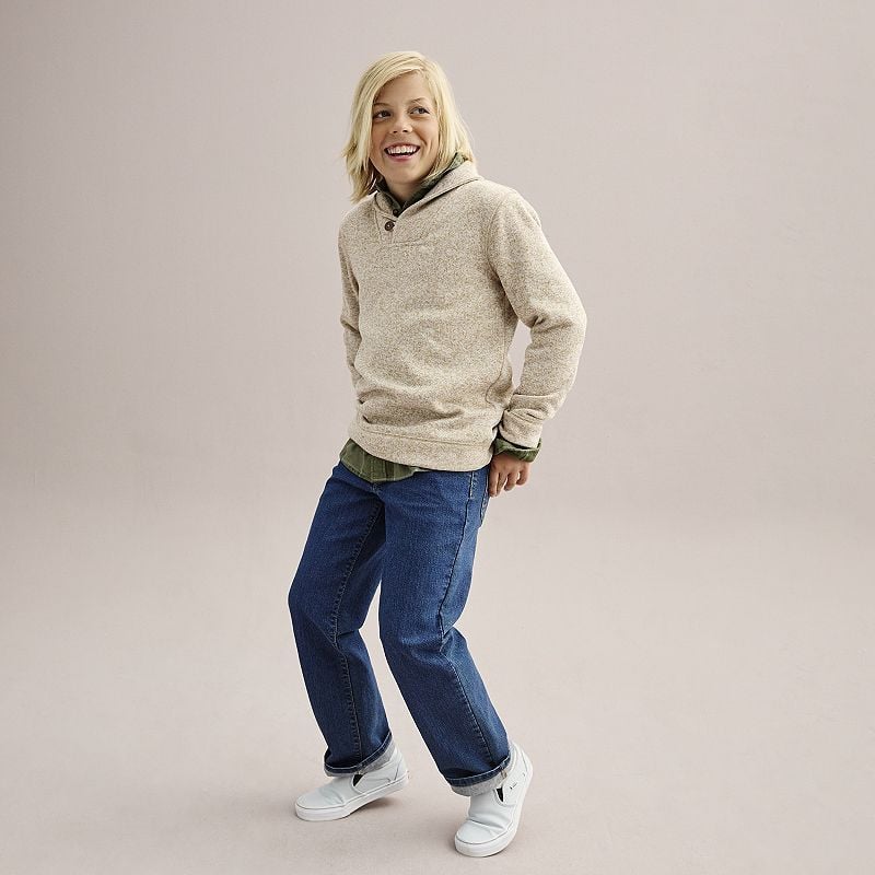 Boys Sonoma Goods For Life shawl neck sweater.
 7