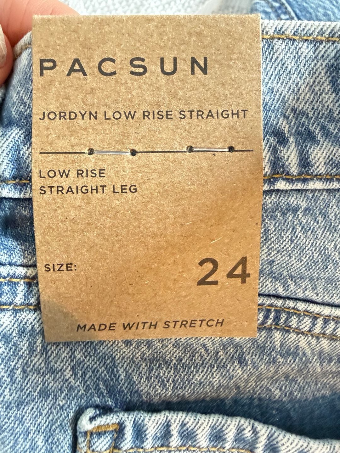 Pacsun Jordyn Low Rise Straight Leg Jeans Light Wash 9