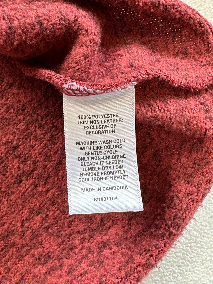 Crown & Ivy Sweater Quarter-Zip Pullover in heathered red/coral  7