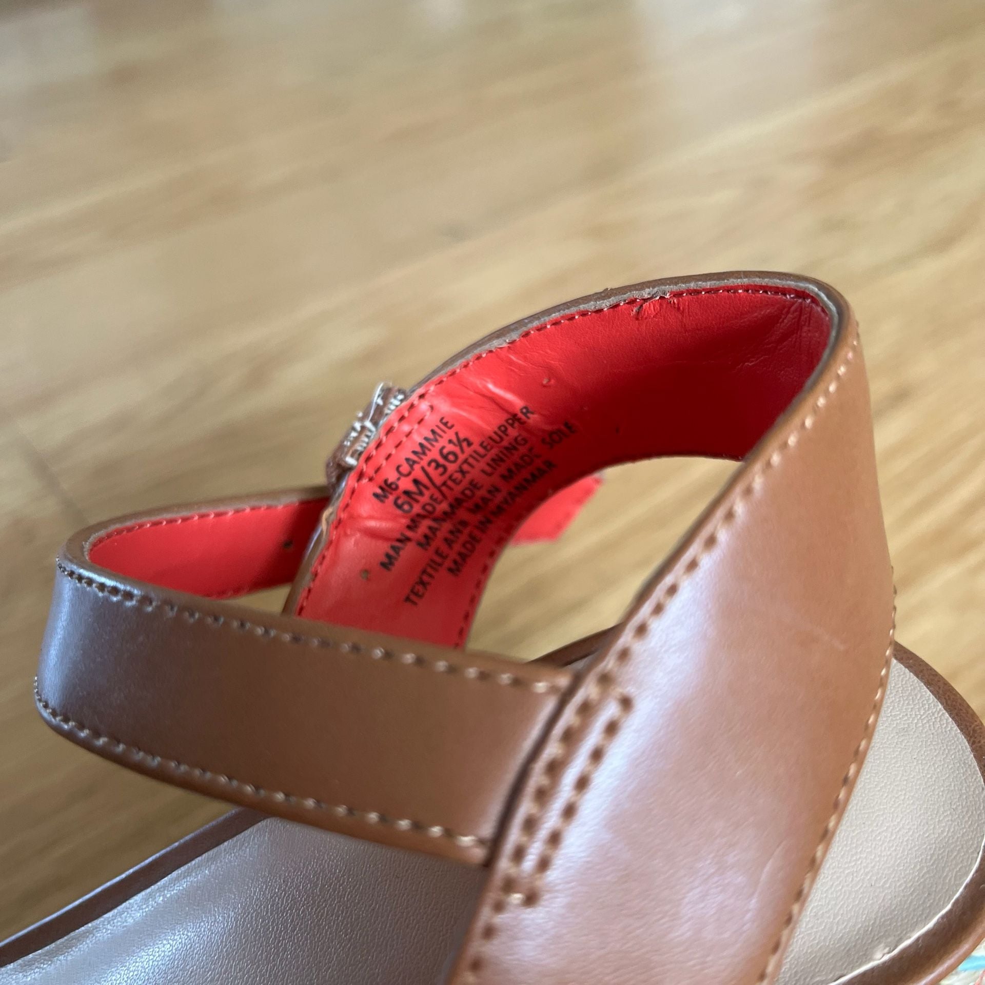 Mix No. 6 Cammie Wedge Sandal Size 6M Multi Colored Espadrille Platform 6