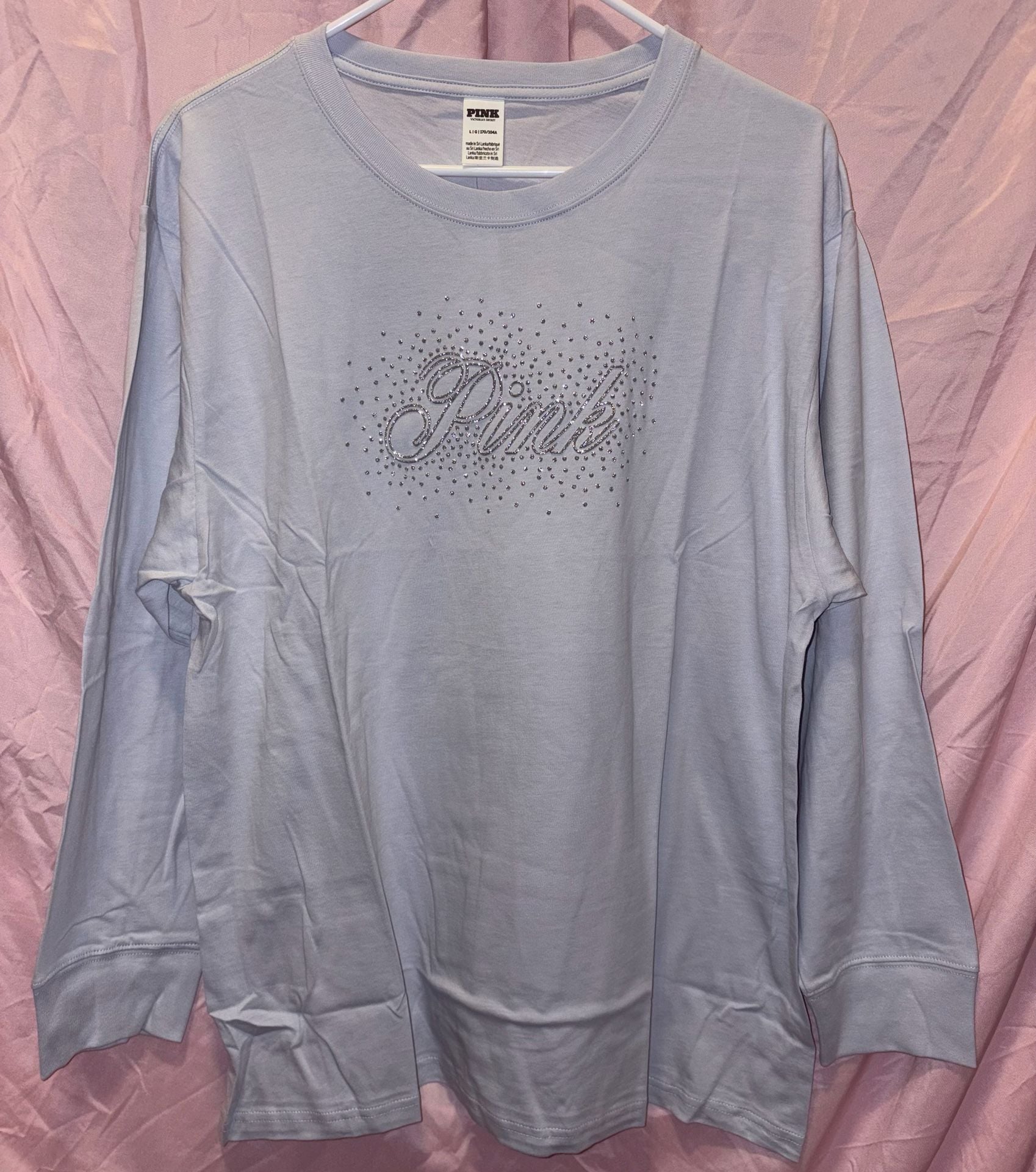 PINK Victoria's Secret Long Sleeve Campus Tee Size L 2