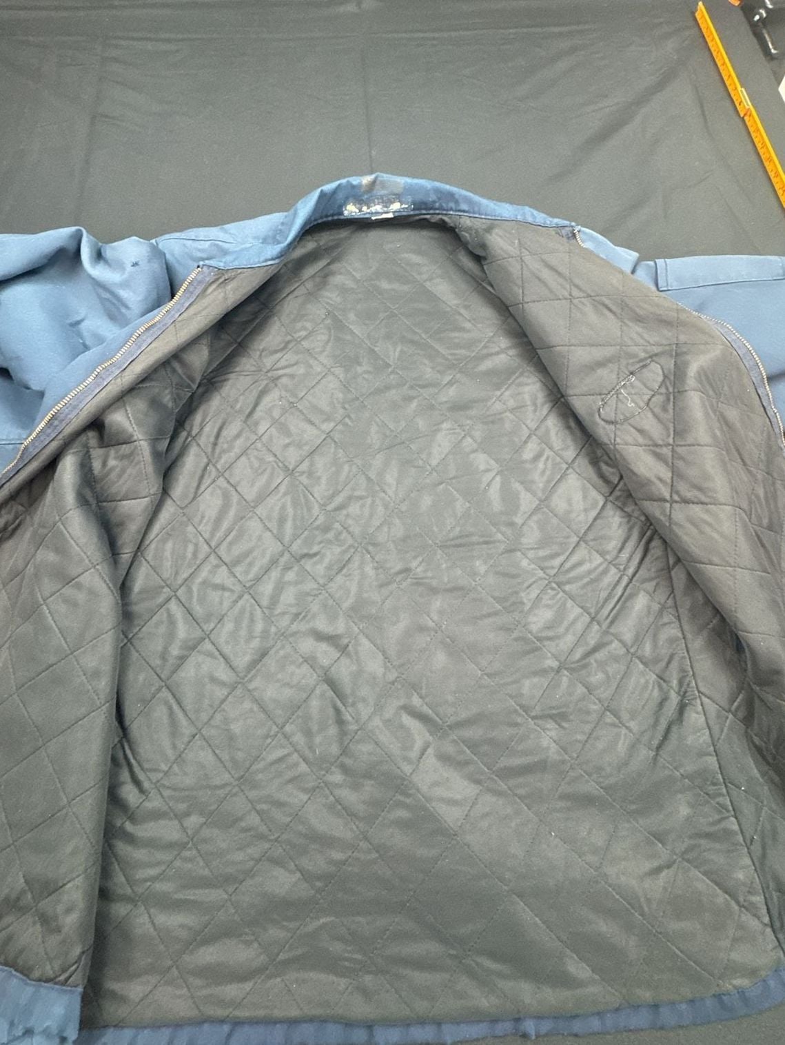 Vintage Red Kap Bill Mechanic Work Jacket Blue Quilted Lined 7