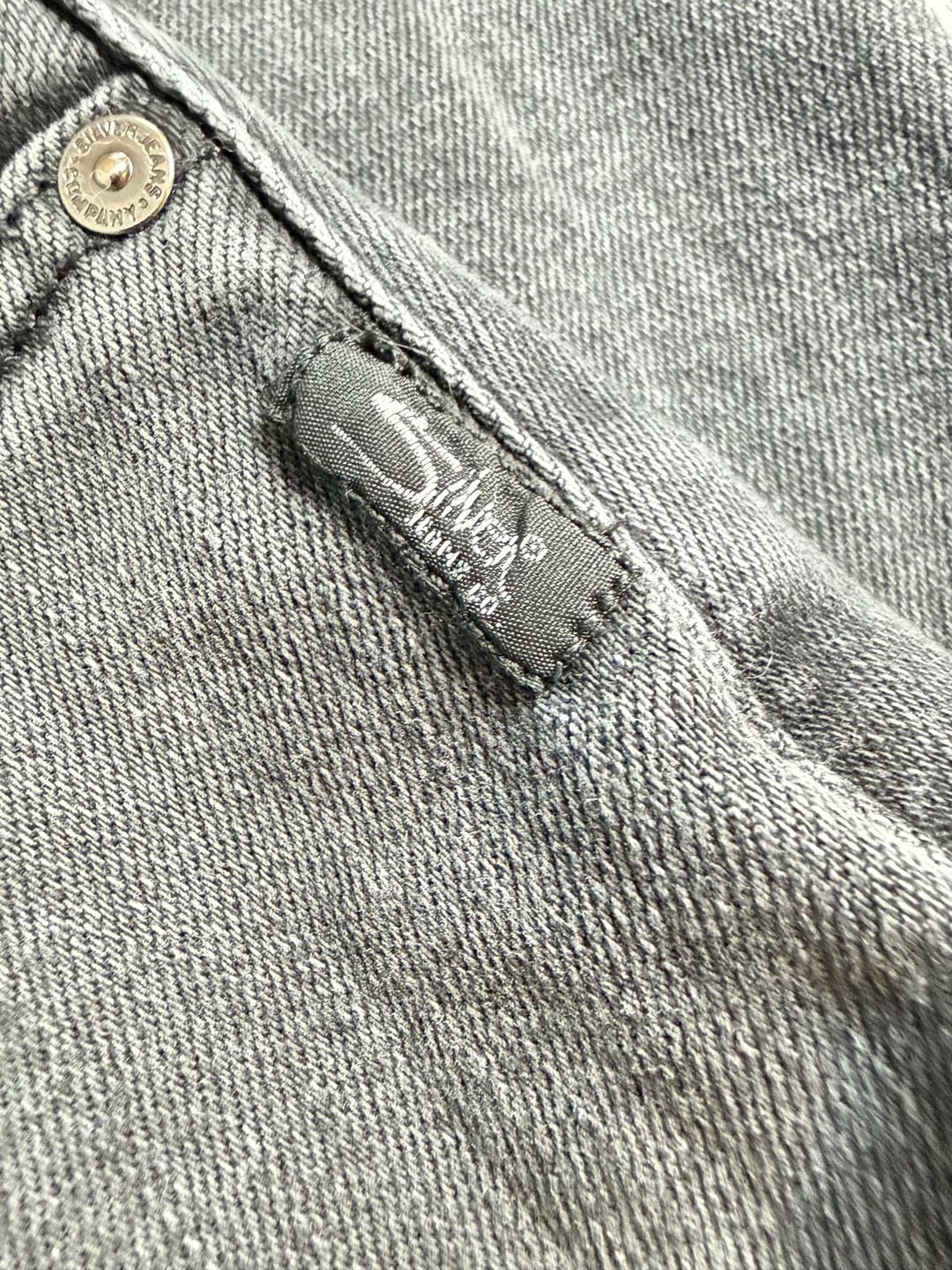 Silver Jeans Co. Black Wash Denim Straight Leg Jeans 7