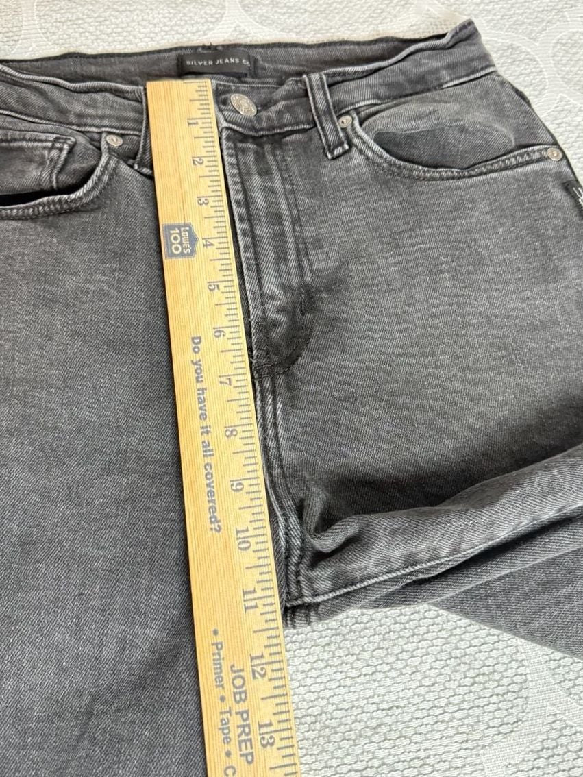 Silver Jeans Co. Black Wash Denim Straight Leg Jeans 11
