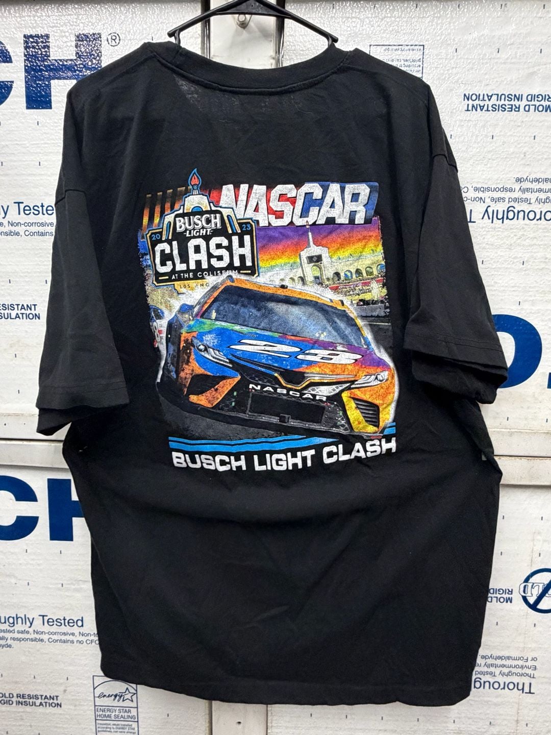 NASCAR Busch Light Clash at the Coliseum 2023 T-Shirt Black 3