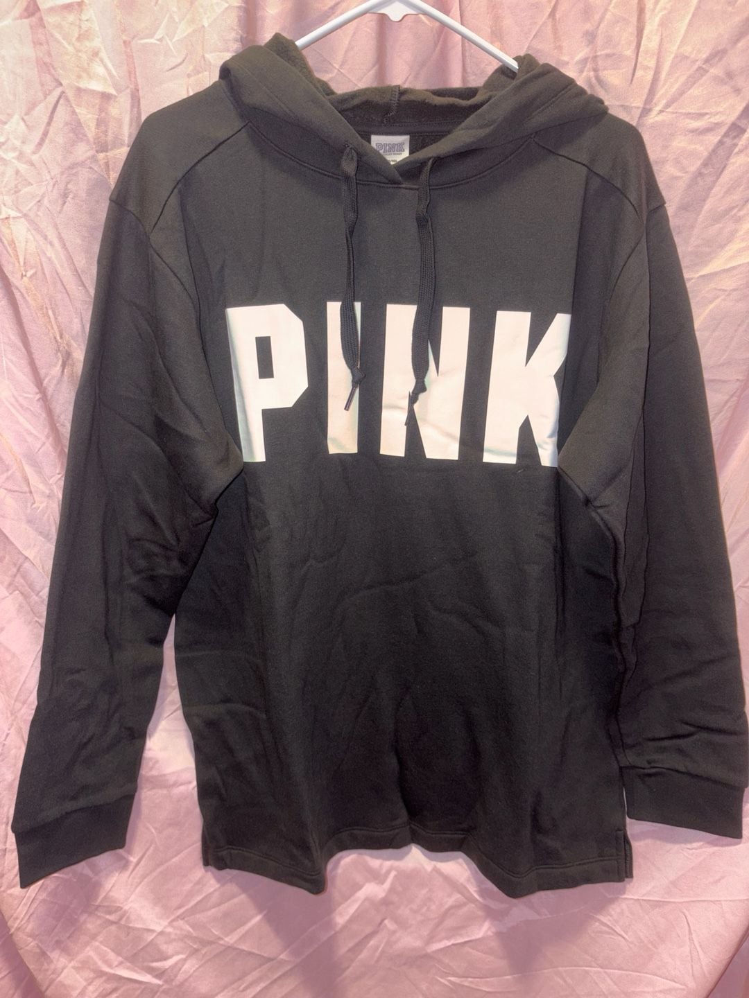 Victoria's Secret PINK Pullover Hoodie Size M Black 2