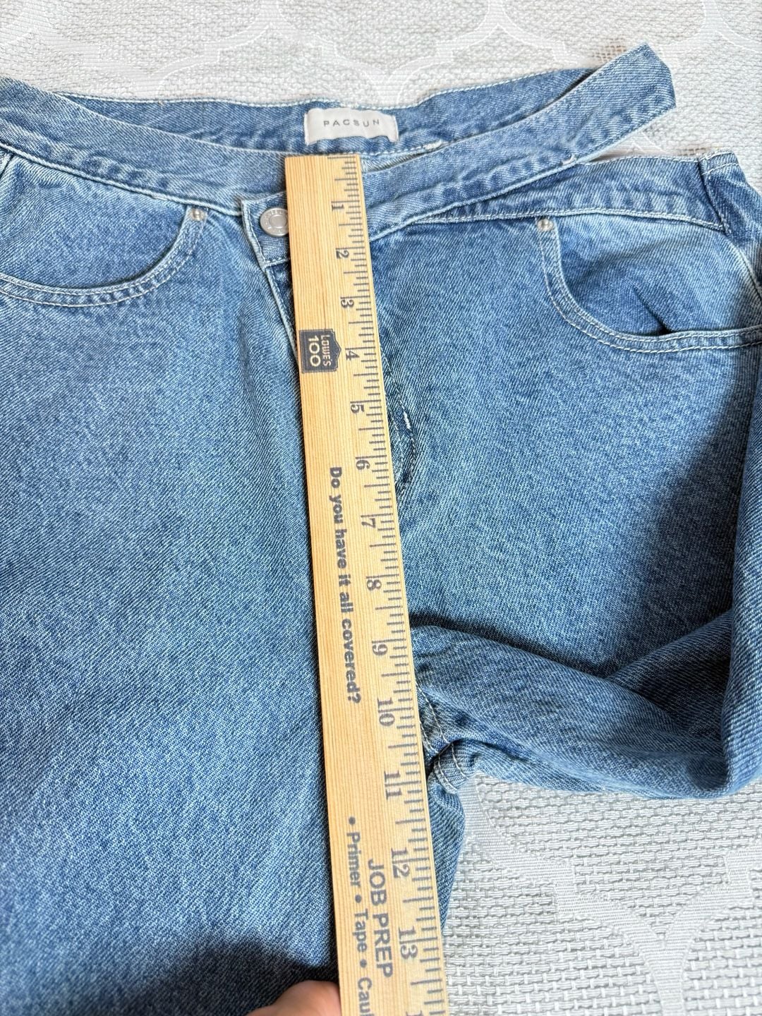 PacSun Asymmetric Waist Cargo Wide Leg Jeans 13