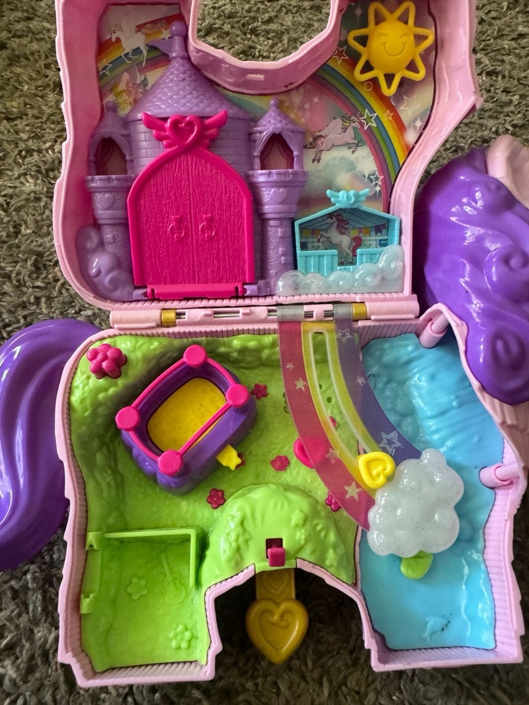 Polly Pocket Unicorn Party Playset Case Only 2