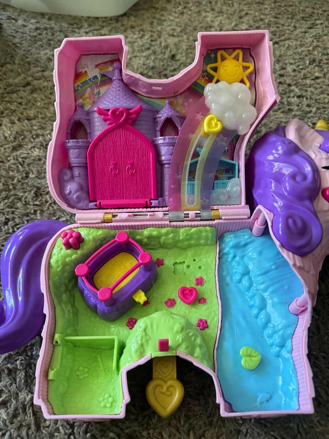 Polly Pocket Unicorn Party Playset Case Only 3