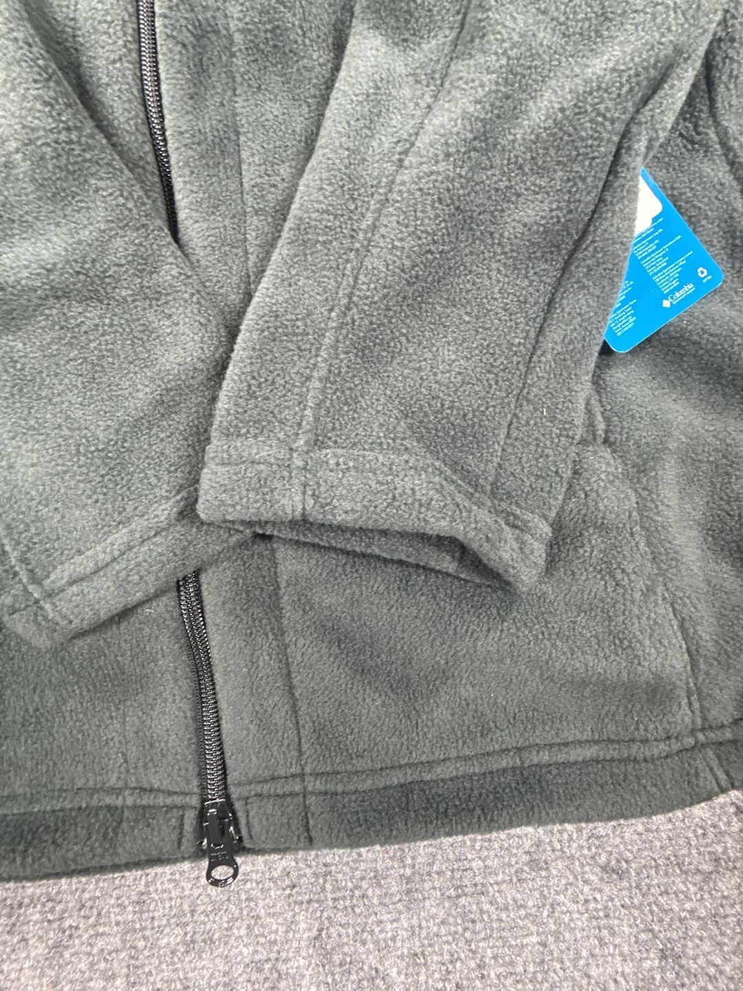 Columbia Benton Springs II Long Full Zip Hoodie Size Medium Dark Gray Fleece 5