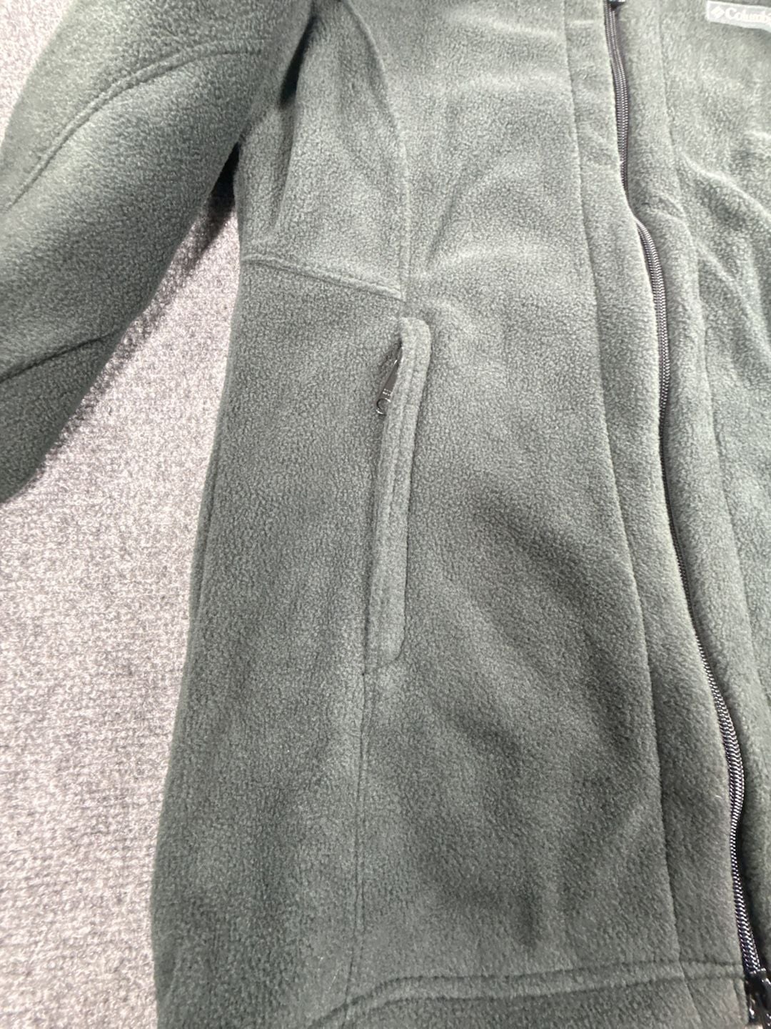 Columbia Benton Springs II Long Full Zip Hoodie Size Medium Dark Gray Fleece 7