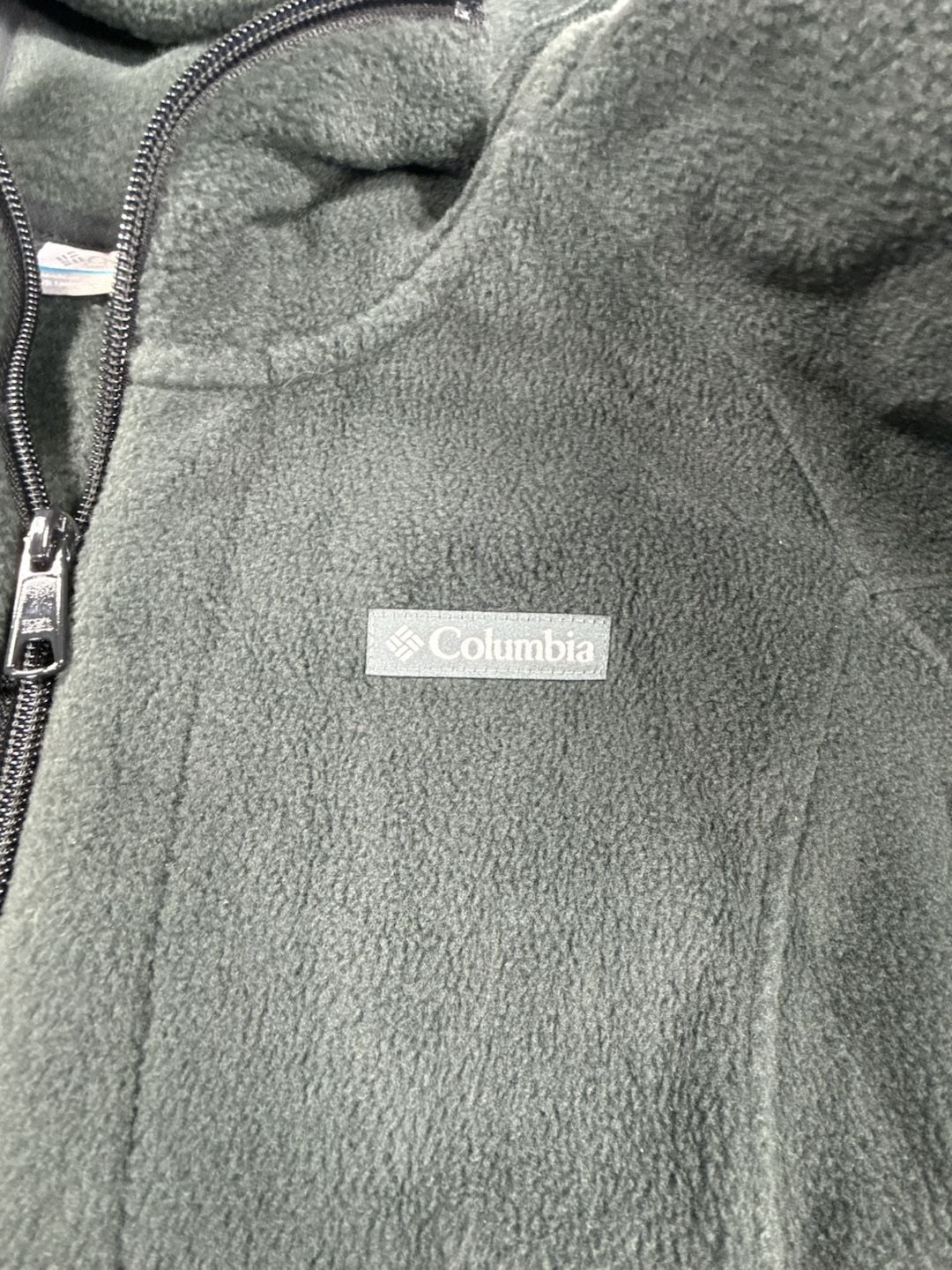 Columbia Benton Springs II Long Full Zip Hoodie Size Medium Dark Gray Fleece 8