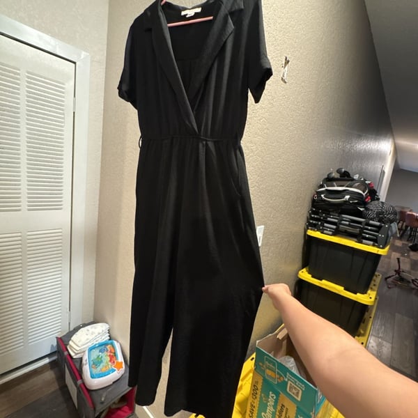 Monteau Los Angeles Black Jumpsuit Size L
