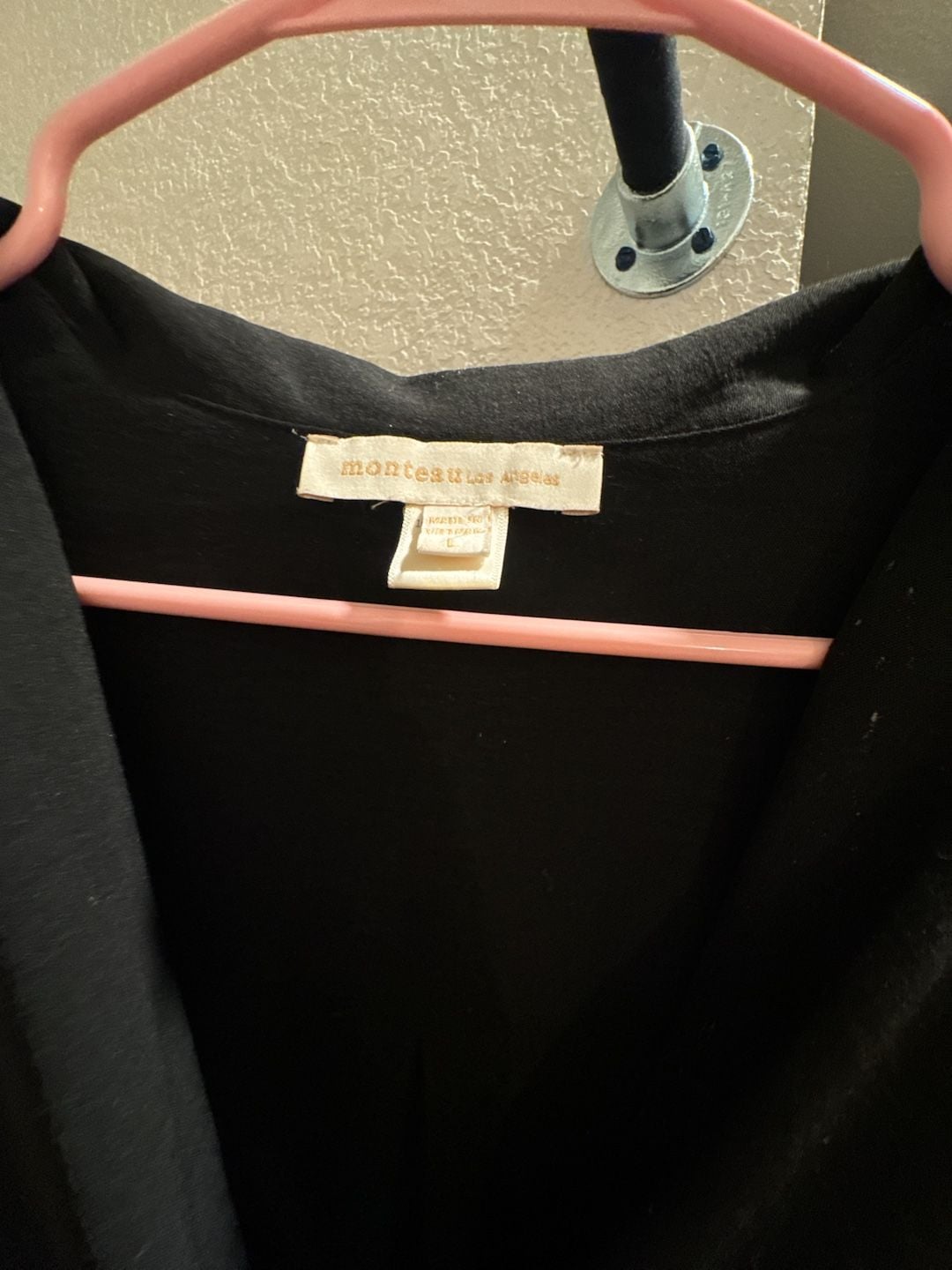 Monteau Los Angeles Black Jumpsuit Size L 3