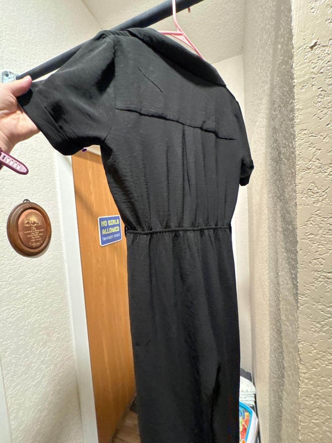 Monteau Los Angeles Black Jumpsuit Size L 7