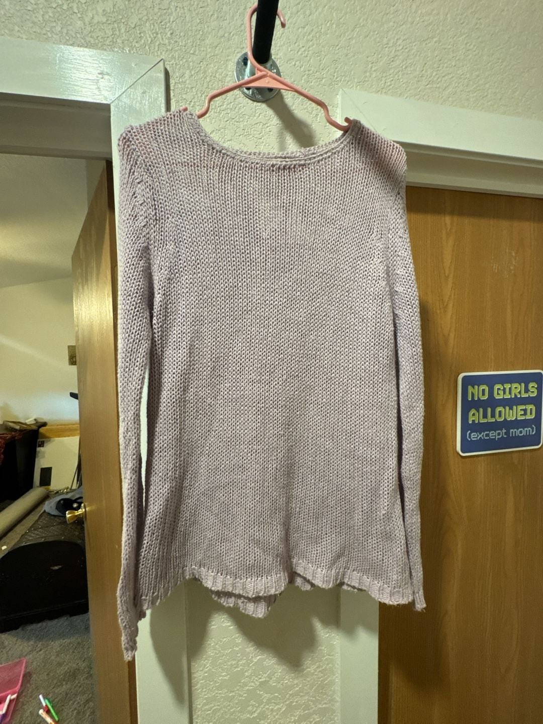 Hand Crocheted Purple Sweater! 2