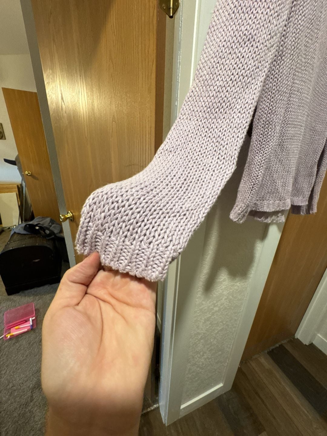Hand Crocheted Purple Sweater! 3