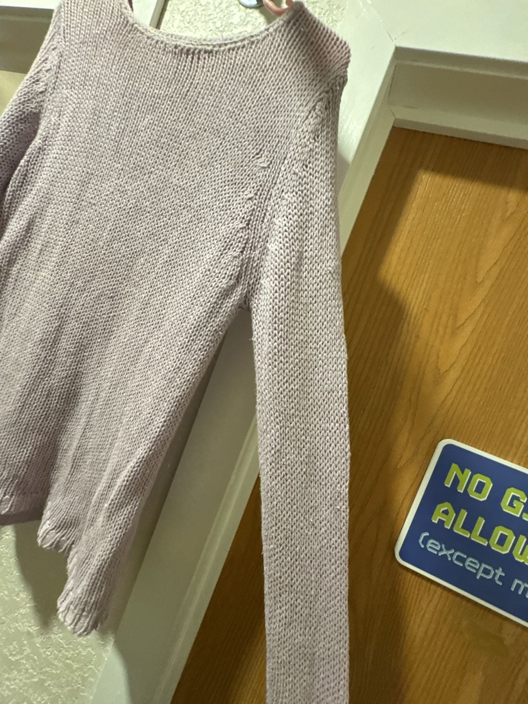Hand Crocheted Purple Sweater! 6