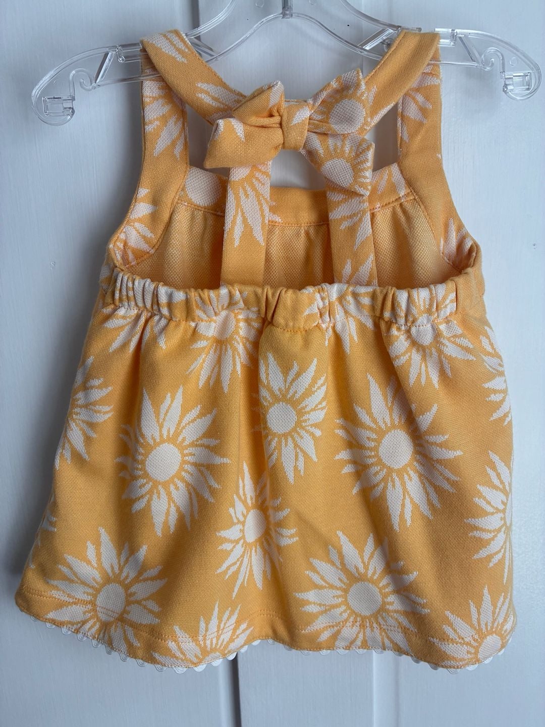 Calypso St. Barth Kids Outfit Set Size 24M Yellow White Sunflower 2