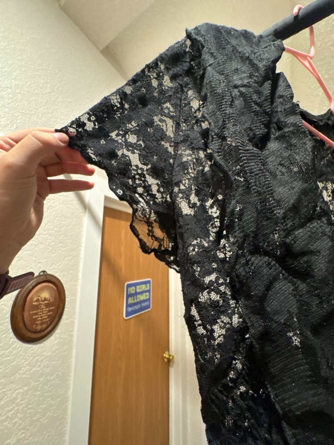 DEB Black Lace Cardigan Short Sleeve Open Front Shrug 4
