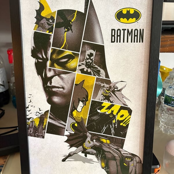 DC Comics Batman 80th Anniversary Framed Collage Art Poster