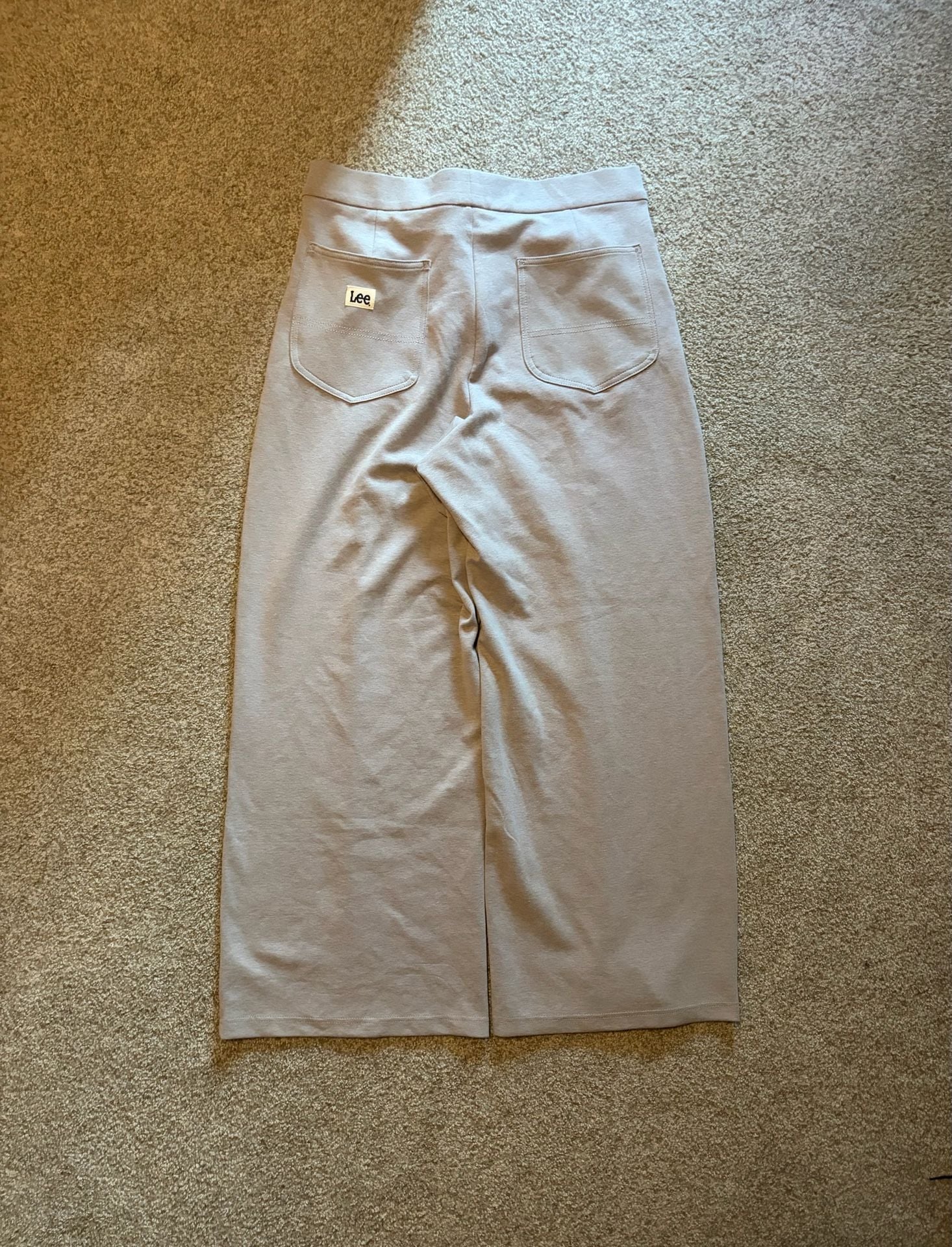 Lee Sweatpants Size 18 Grey Seam Detail Wide Leg 2