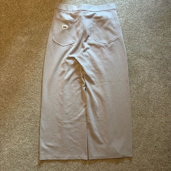 Lee Sweatpants Size 18 Grey Seam Detail Wide Leg