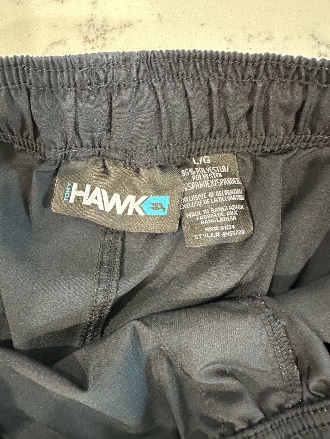 Tony Hawk Black Shorts Size L 5