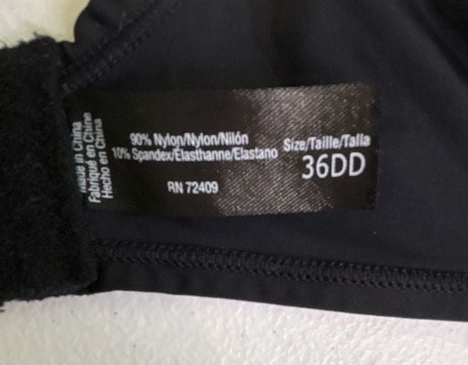 Unbranded Bra Size 36DD Black Underwire 4