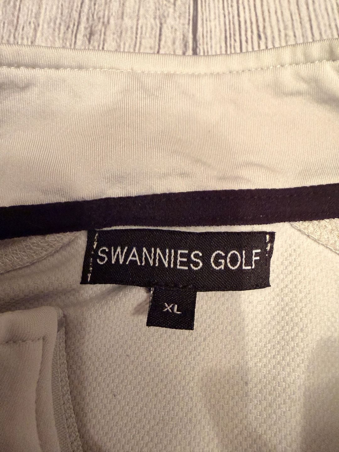 Swannies Golf Full Zip Jacket Size XL Light Gray Activewear 3