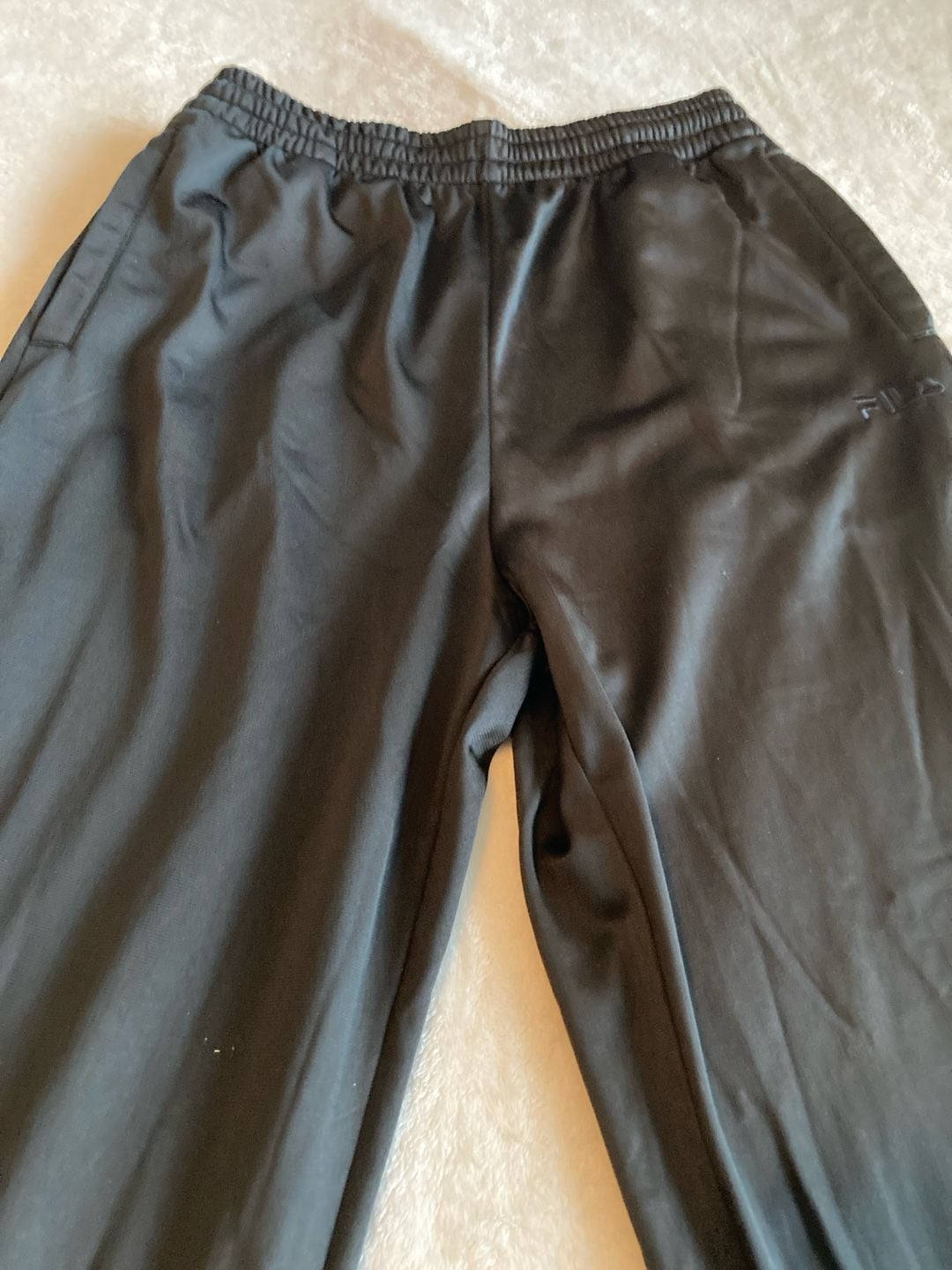 Fila Track Suit Size L Black Vintage Retro Track Jacket and Pants 8