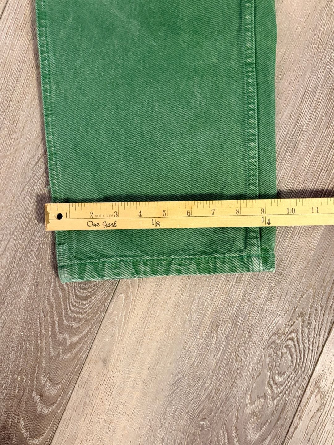 Vans Carpenter Canvas Pants Green Workwear Skate 32x36 11