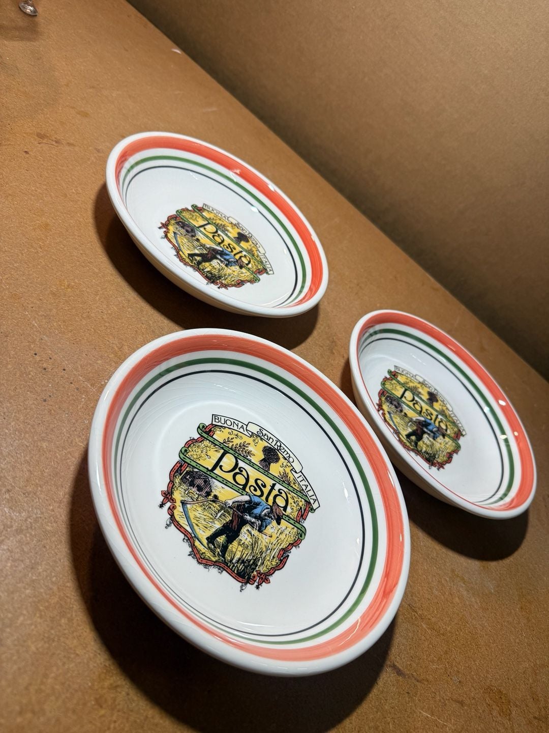 Himark San Remo Pasta Bowls Set of 3 Buona Italia Decor 2