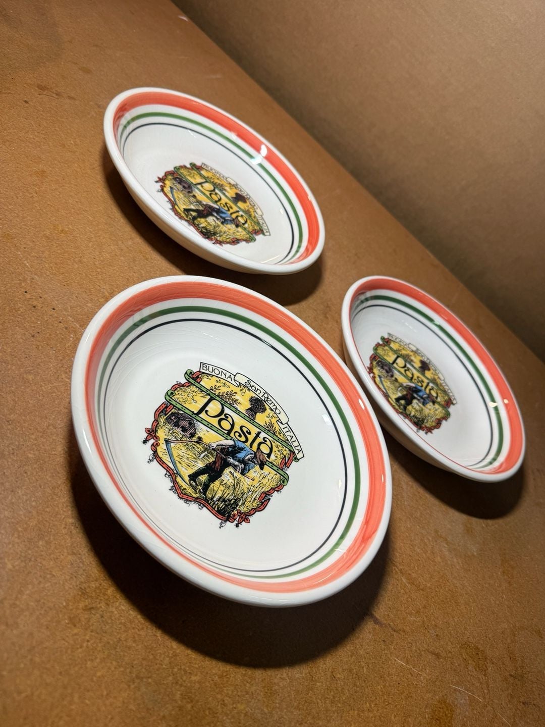 Himark San Remo Pasta Bowls Set of 3 Buona Italia Decor 3