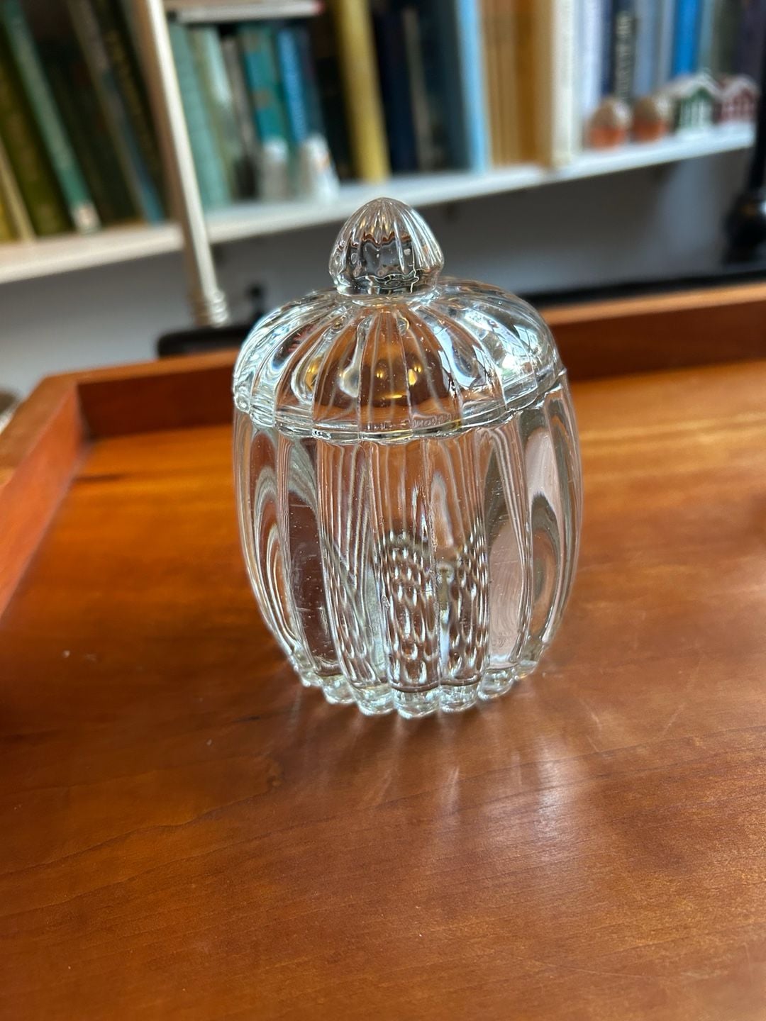 Hazel Atlas Ball and Rib Glass Sip N Smoke Snack Set . 15 pieces 5