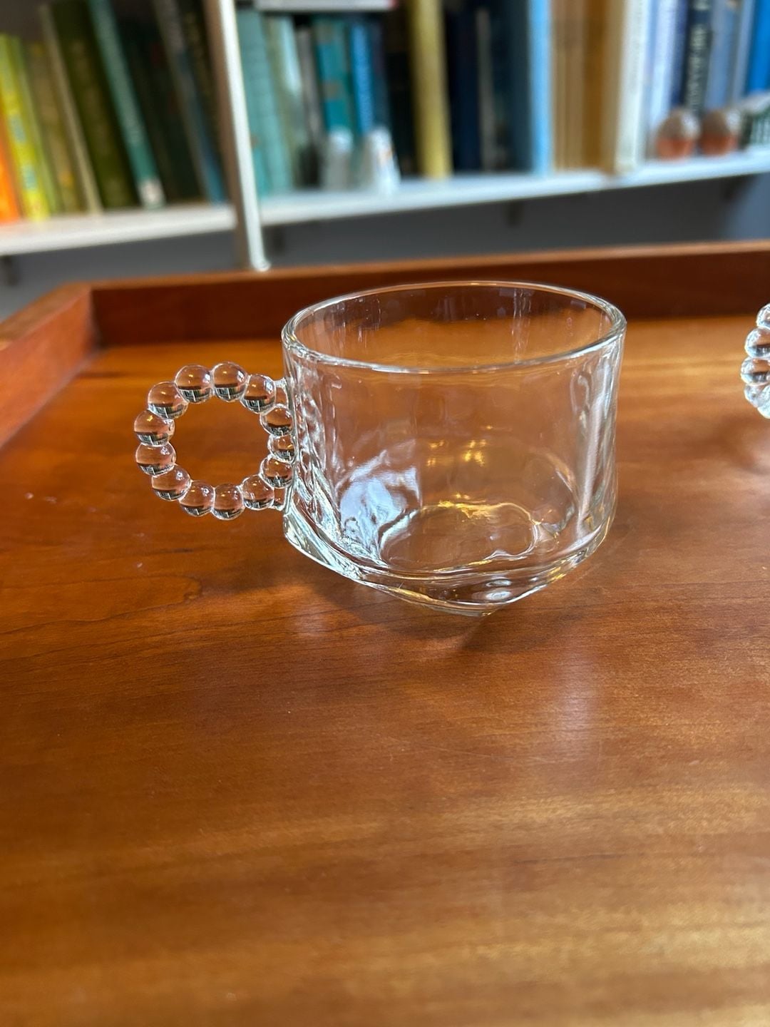 Hazel Atlas Ball and Rib Glass Sip N Smoke Snack Set . 15 pieces 9