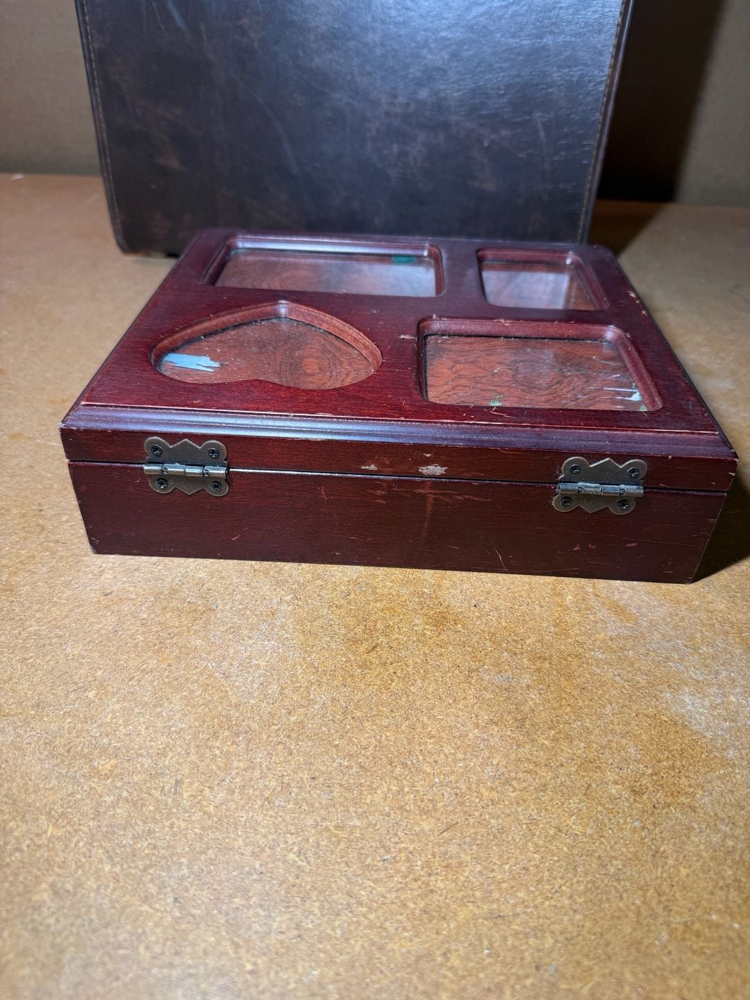Bombay Company Wood Photo Storage Hinged Display Box 4