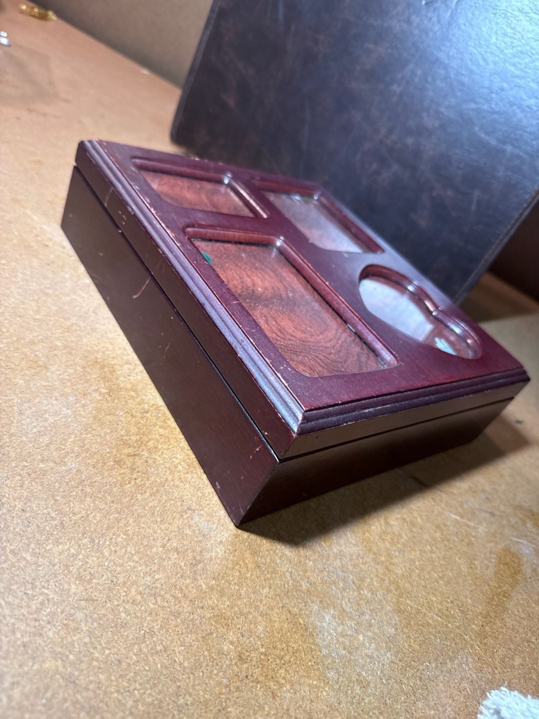 Bombay Company Wood Photo Storage Hinged Display Box 6