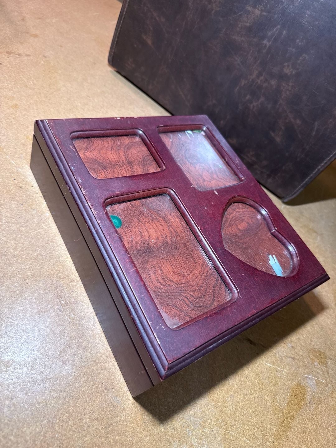 Bombay Company Wood Photo Storage Hinged Display Box 7