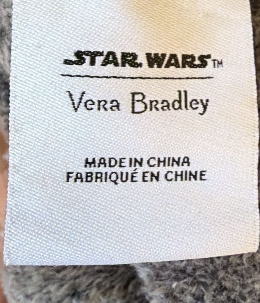 Vera Bradley Star Wars Darth Vader Robe Size L/XL Gray Hooded Fleece 3