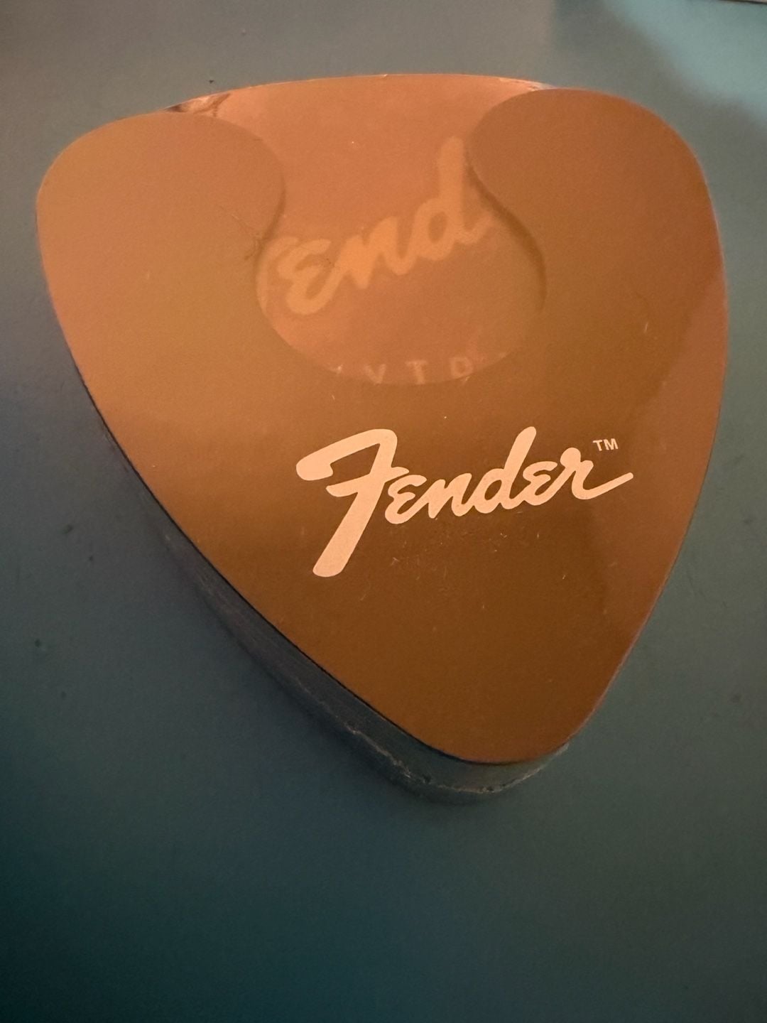 Fender Guitar Pick Shape Logo Coasters Multi-Color 4-Pack 3