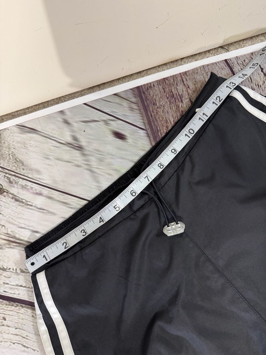Adidas Vintage Track Pant Black Nylon 3-Stripes Small 4