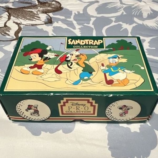 Disney Sandtrap Collection Pro Golf Balls 6-Pack Box Vintage