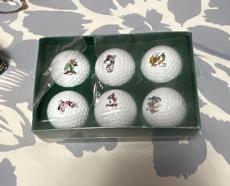 Disney Sandtrap Collection Pro Golf Balls 6-Pack Box Vintage 2