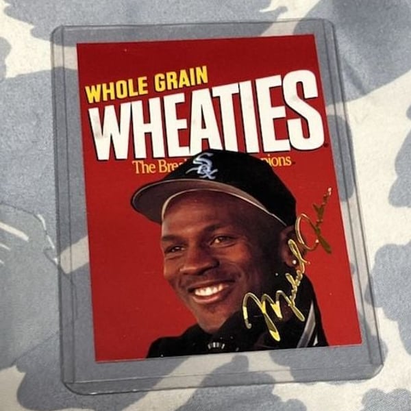 1994-95 Sports Stars USA Michael Jordan Wheaties Chicago White Sox Card