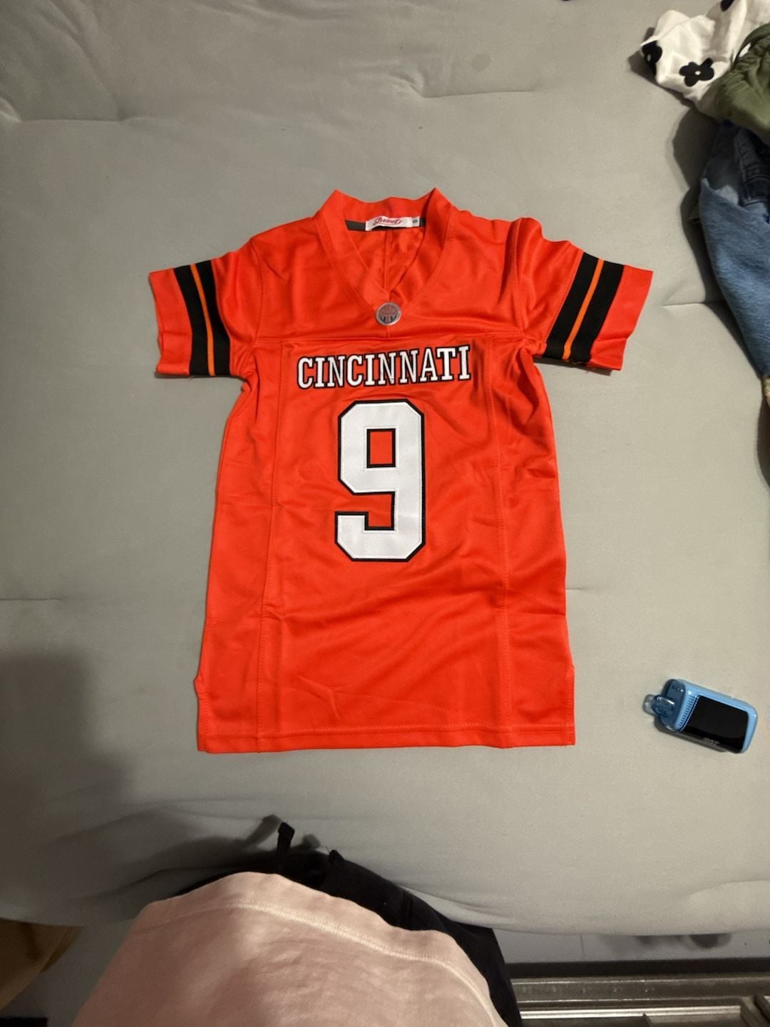 Shxinet Joe Burrow Cincinnati Football Jersey Size S Orange 2