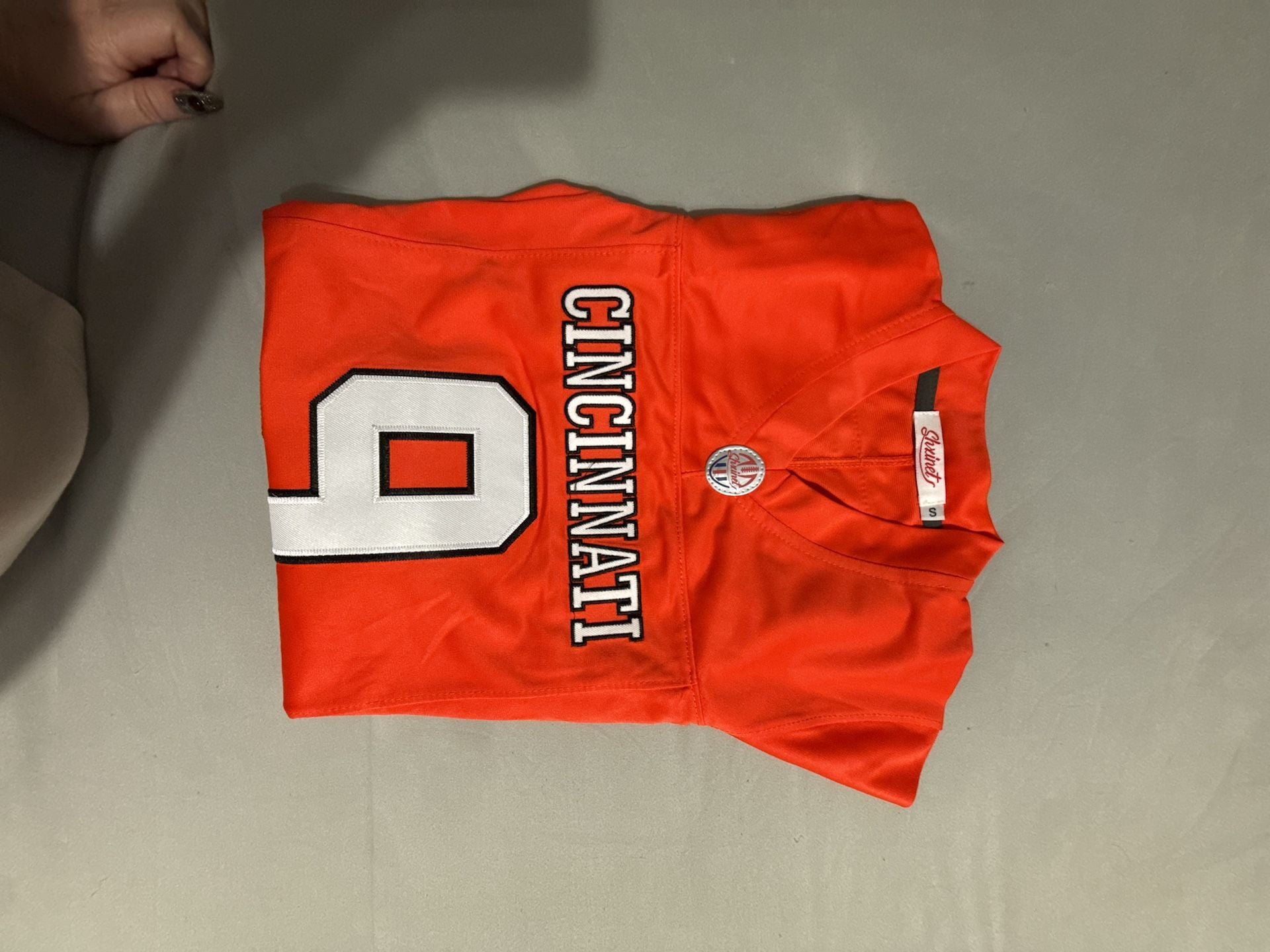 Shxinet Joe Burrow Cincinnati Football Jersey Size S Orange 5