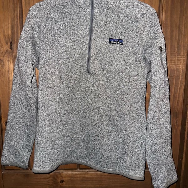 Patagonia Better Sweater 1/4 Zip Fleece Size M Gray GLG Public Equities